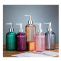 400ml Painted liquid soap glass bottles with pump sprayer